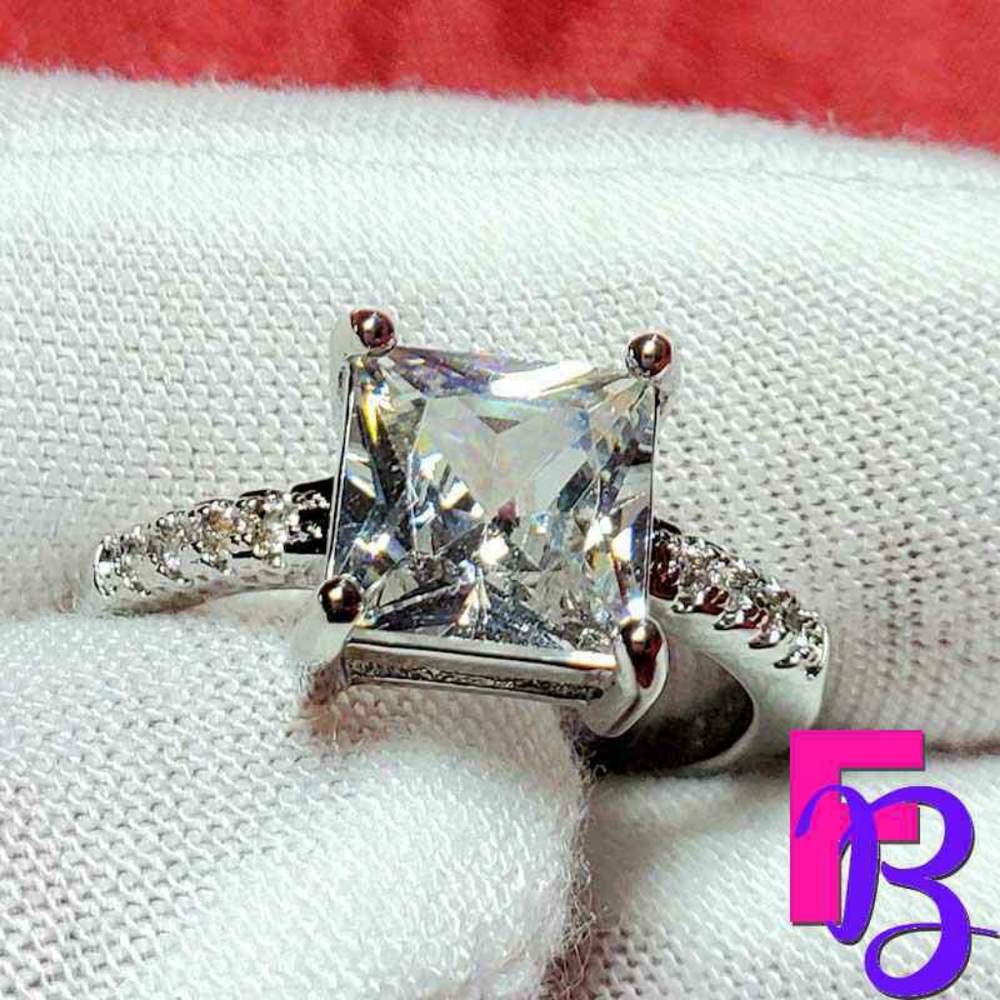 Size 9 Classic 2 CTW Princess Engagement Ring - Picture 2 of 10